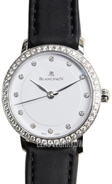 Blancpain Villeret Ultraflach Biały/Tkanina Ø29 mm 6102-4628-95A