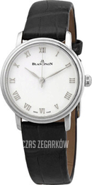 Blancpain Villeret Biały/Skóra Ø29.2 mm 6104-1127-55A