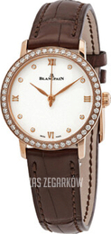 Blancpain Villeret Biały/Skóra Ø29.2 mm 6104-2987-55A