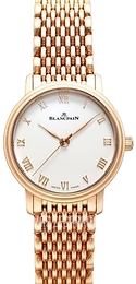 Blancpain Villeret Biały/18 karatowe różowe złoto Ø29.2 mm 6104-3642-MMB