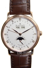 Blancpain Villeret Biały/Skóra Ø37.6 mm 6263-3642-55A