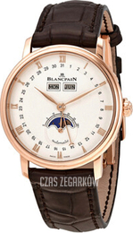 Blancpain Villeret Biały/Skóra Ø38 mm 6263-3642-55B