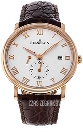 Blancpain Villeret Ultraflach Srebrny/Skóra Ø40 mm 6606-3642-55B