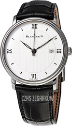 Blancpain Villeret Srebrny/Skóra Ø40 mm 6651-1143-55B