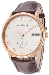 Blancpain Villeret Biały/Skóra Ø40 mm 6652-3642-55A