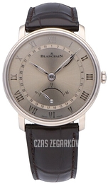 Blancpain Villeret Szary/Skóra Ø40 mm 6653Q-1504-55A