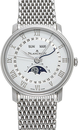 Blancpain Villeret Biały/Stal Ø40 mm 6654A-1127-MMB