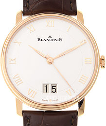 Blancpain Villeret Biały/Skóra Ø40 mm 6669-3642-55B