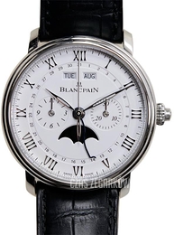 Blancpain Villeret Biały/Skóra Ø40.3 mm 6685-1127-55B