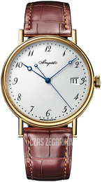 Breguet Classique Biały/Skóra Ø38 mm 5177BA-29-9V6