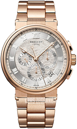 Breguet Marine Srebrny/18 karatowe różowe złoto Ø42.3 mm 5527BR-12-RW0
