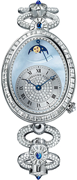 Breguet Reine De Naples Niebieski/18 karatowe białe złoto Ø30.45 mm 8909BB-VD-J29-DDD0