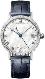Breguet Classique Biały/Skóra Ø33.5 mm 9068BB-52-976-DD00