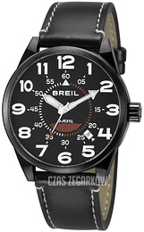 Breil Flight Control Czarny/Skóra Ø45 mm TW1382
