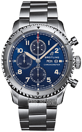 Breitling Aviator 8 Chronograph 43 Niebieski/Stal Ø43 mm A13316101C1A1