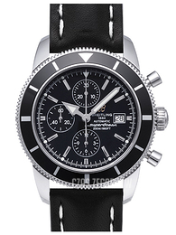 Breitling Superocean Heritage Chrono 46 Czarny/Skóra Ø46 mm A1332024-B908-441X-A20BA.1