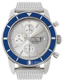 Breitling Superocean Heritage Chrono 46 Niebieski/Skóra Ø46 mm A1332024-C817-441X-A20BA.1