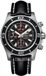 Breitling Superocean Chronograph II Czarny/Skóra Ø44 mm A1334102-BA81-435X-A20BASA.1