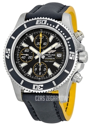 Breitling Superocean Chronograph II Czarny/Skóra Ø44 mm A1334102-BA82-229X-A20BASA.1