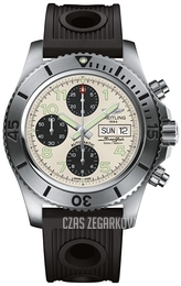 Breitling Superocean Chronograph Steelfish Srebrny/Guma Ø44 mm A13341C3-G782-200S-A20DSA.2