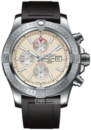Breitling Super Avenger II Chronograph Kremowy/Guma Ø48 mm A1337111.G779.135S.A20S.1