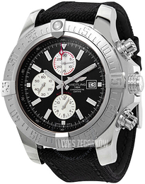 Breitling Super Avenger Ii Czarny/Skóra Ø48 mm A13371111B1W1
