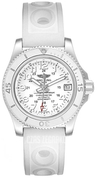Breitling Superocean II 36 Biały/Guma Ø36 mm A17312D2-A775-230S-A16S.1