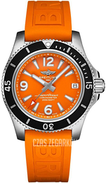 Breitling Superocean II 36 Pomarańczowy/Guma Ø36 mm A17316D71O1S1