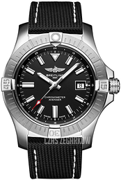 Breitling Avenger Automatic 43 Czarny/Skóra Ø43 mm A17318101B1X2