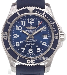 Breitling Superocean Ii 42 Niebieski/Guma Ø42 mm A17365D11C1S1