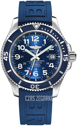 Breitling Superocean Ii 42 Niebieski/Guma Ø42 mm A17365D11C1S2