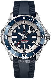 Breitling Superocean Automatic 46 Niebieski/Guma Ø46 mm A17378E71C1S1