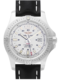 Breitling Colt 44 Automatic Srebrny/Skóra Ø44 mm A1738811-G791-435X-A20BA.1