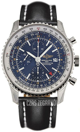 Breitling Navitimer World Niebieski/Skóra Ø46 mm A2432212-C651-441X-A20BA.1