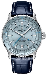 Breitling Navitimer Automatic GMT 41 Niebieski/Skóra Ø41 mm A32310171C1P1
