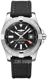 Breitling Avenger Ii Gmt Czarny/Skóra Ø43 mm A32390111B1W1