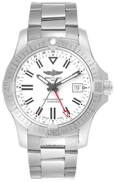 Breitling Avenger Automatic Gmt 43 Biały/Stal Ø43 mm A32397101A1A1
