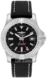Breitling Avenger Automatic Gmt 43 Czarny/Skóra Ø43 mm A32397101B1X1