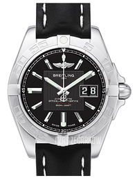 Breitling Galactic 41 Czarny/Skóra Ø41 mm A49350L2-BA07-428X-A18BA.1