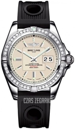 Breitling Galactic 41 Srebrny/Guma Ø41 mm A49350LA-G699-202S-A18D.2