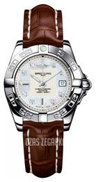 Breitling Galactic 32 Biały/Skóra Ø31.8 mm A71356L2.A708.778P.A14BA.1