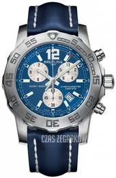 Breitling Colt Chronograph II Niebieski/Skóra Ø44 mm A7338710-C848-105X-A20BASA.1