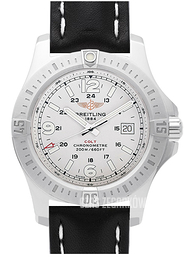 Breitling Colt 44 Srebrny/Skóra Ø44 mm A7438811-G792-435X-A20BA.1