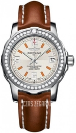 Breitling Colt 33 Srebrny/Skóra Ø33 mm A7738753-G764-406X-A14BA.1