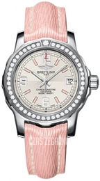 Breitling Colt 33 Srebrny/Skóra Ø33 mm A7738753-G765-238X-A14BA.1