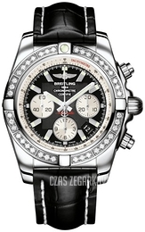 Breitling Chronomat 44 Czarny/Skóra Ø44 mm AB011053-B967-743P-A20BA.1