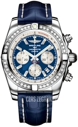 Breitling Chronomat 44 Niebieski/Skóra Ø44 mm AB011053-C788-731P-A20BA.1
