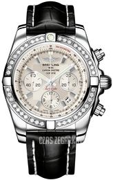 Breitling Chronomat 44 Srebrny/Skóra Ø44 mm AB011053-G684-743P-A20BA.1