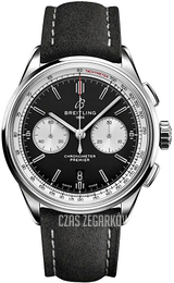 Breitling Premier B01 Chronograph 42 Czarny/Skóra Ø42 mm AB0118371B1X1