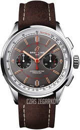 Breitling Premier B01 Chronograph 42 Szary/Skóra Ø42 mm AB0118A31B1X2